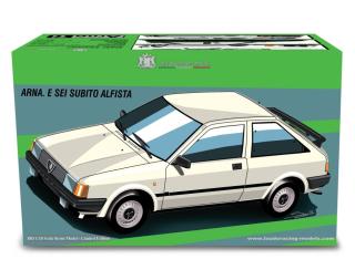 Alfa Romeo Arna 1.3 TI 1984 Blanc capodimonte Laudoracing 1:18 Resinemodell (Türen, Motorhaube... nicht zu öffnen!)